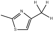 Thiazole, 2-methyl-4-(methyl-d3)- Struktur