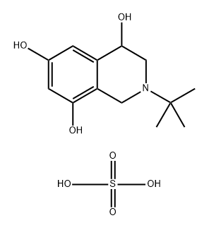 4,6,8-Isoquinolinetriol, 2-(1,1-dimethylethyl)-1,2,3,4-tetrahydro-, compd. with sulfurate (2:1) Struktur