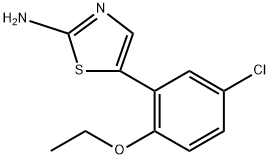 5-(5-氯-2-乙氧基苯基)噻唑-2-胺 结构式