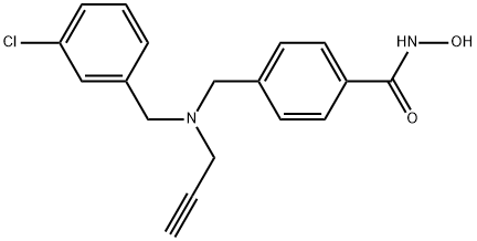 Benzamide, 4-[[[(3-chlorophenyl)methyl]-2-propyn-1-ylamino]methyl]-N-hydroxy-|化合物 HDAC1/MAO-B-IN-1