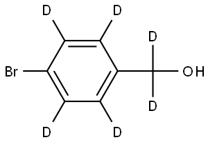 (4-bromophenyl-2,3,5,6-d4)methan-d2-ol Struktur