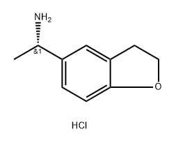 5-Benzofuranmethanamine, 2,3-dihydro-α-methyl-, hydrochloride (1:1), (αS)- Struktur