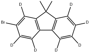 9H-Fluorene-1,2,3,4,5,6,8-d7, 7-bromo-9,9-dimethyl- Struktur