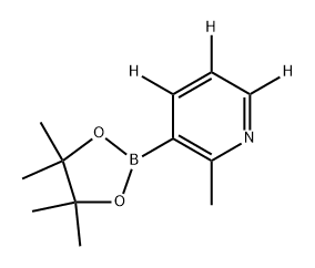 2-methyl-3-(4,4,5,5-tetramethyl-1,3,2-dioxaborolan-2-yl)pyridine-4,5,6-d3 Struktur