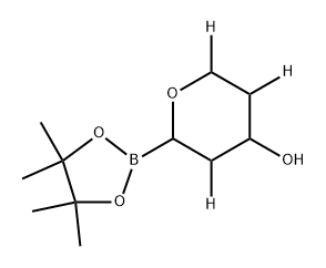 2-(4,4,5,5-tetramethyl-1,3,2-dioxaborolan-2-yl)tetrahydro-2H-pyran-3,5,6-d3-4-ol Structure
