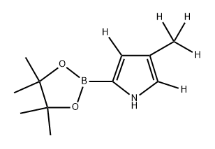 4-(methyl-d3)-2-(4,4,5,5-tetramethyl-1,3,2-dioxaborolan-2-yl)-1H-pyrrole-3,5-d2|