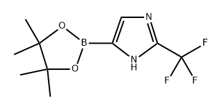4-(4,4,5,5-tetramethyl-1,3,2-dioxaborolan-2-yl)-2-(trifluoromethyl)-1H-imidazole Structure
