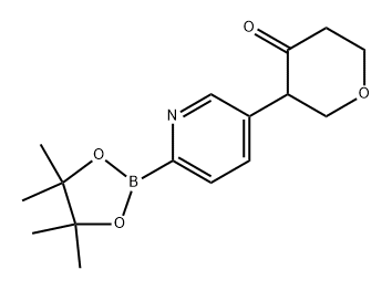 3-(6-(4,4,5,5-tetramethyl-1,3,2-dioxaborolan-2-yl)pyridin-3-yl)tetrahydro-4H-pyran-4-one|