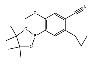 2-cyclopropyl-5-methoxy-4-(4,4,5,5-tetramethyl-1,3,2-dioxaborolan-2-yl)benzonitrile|2-环丙基-5-甲氧基-4-(4,4,5,5-四甲基-1,3,2-二氧硼杂环戊烷-2-基)苄腈