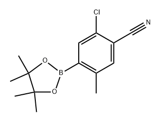 2-chloro-5-methyl-4-(4,4,5,5-tetramethyl-1,3,2-dioxaborolan-2-yl)benzonitrile|
