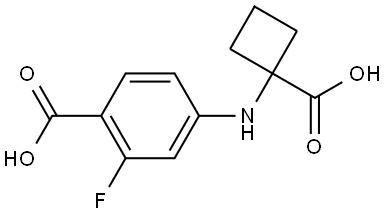 Benzoic acid, 4-[(1-carboxycyclobutyl)amino]-2-fluoro-|阿帕他胺标准品001