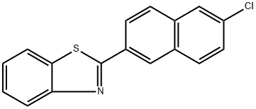 2-(6-Chloro-2-naphthalenyl)benzothiazole 结构式