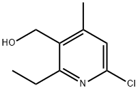 (6-氯-2-乙基-4-甲基吡啶-3-基)甲醇, 2883731-43-7, 结构式