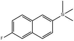 2-Fluoro-6-(trimethylsilyl)naphthalene Structure