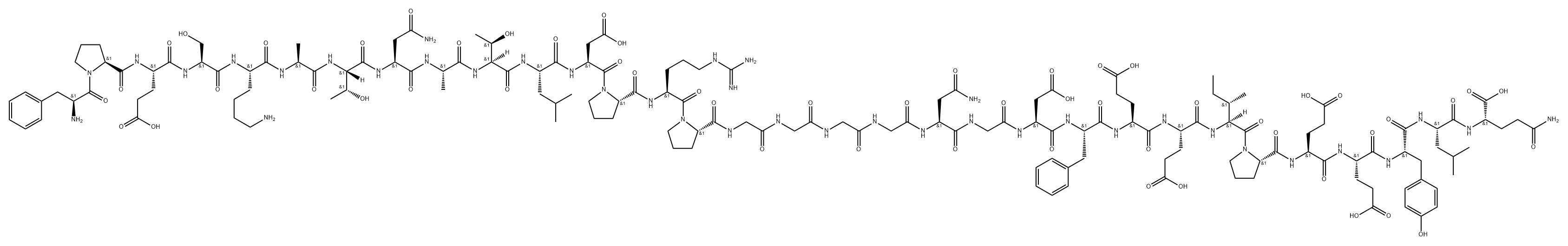 Hirulog-like peptide Struktur