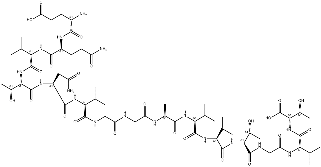 L-Threonine, L-α-glutamyl-L-glutaminyl-L-valyl-L-threonyl-L-asparaginyl-L-valylglycylglycyl-L-alanyl-L-valyl-L-valyl-L-threonylglycyl-L-valyl-|Α-突刺蛋白61-75