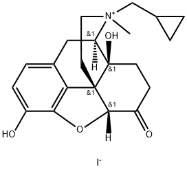 (4R,4aS,7aR,12bS)-3-(cyclopropylmethyl)-4a,9-dihydroxy-3-methyl-2,4,5,6,7a,13-hexahydro-1H-4,12-methanobenzofuro[3,2-e]isoquinoline-3-ium-7-one:iodide|碘甲纳曲酮