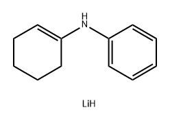 Benzenamine, N-1-cyclohexen-1-yl-, lithium salt (1:1) Struktur
