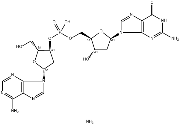 2'-DEOXYADENYLYL(3'5')-2'-*DEOXYGUANOSIN E AMMONIUM Struktur