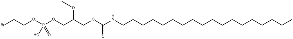 Carbamic acid, octadecyl-, 3-[[(2-bromoethoxy)hydroxyphosphinyl]oxy]-2-methoxypropyl ester (9CI)