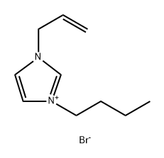 1H-Imidazolium, 1-butyl-3-(2-propen-1-yl)-, bromide (1:1) Struktur