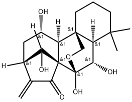 Kaur-16-en-15-one, 7,20-epoxy-6,7,11,14-tetrahydroxy-, (6β,7α,11β,14R)-|管花苷B
