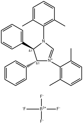 1H-Imidazolium, 1,3-bis(2,6-dimethylphenyl)-4,5-dihydro-4,5-diphenyl-, (4R,5R)-, tetrafluoroborate(1-) (1:1)|(4R,5R)-1,3-双(2,6-二甲基苯)-4,5-二氢-4,5-二苯基-1H-咪唑四氟硼酸盐