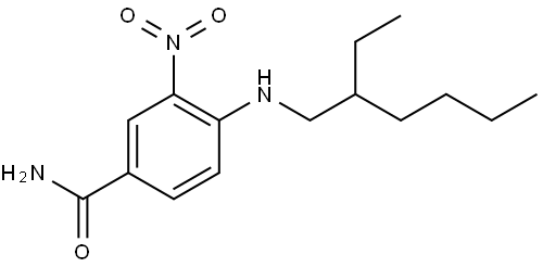 Benzamide, 4-[(2-ethylhexyl)amino]-3-nitro- Struktur