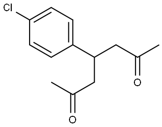 4-(4-Chlorophenyl)-2,6-heptanedione Structure