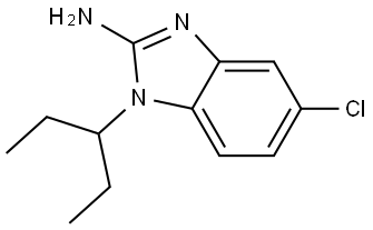 5-Chloro-1-(1-ethylpropyl)-1H-benzimidazol-2-amine Structure