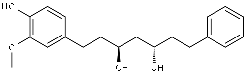 3,5-Heptanediol, 1-(4-hydroxy-3-methoxyphenyl)-7-phenyl-, (3S,5S)-|