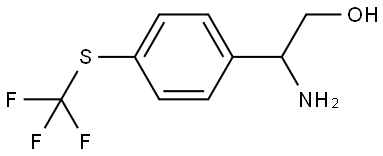 2-AMINO-2-[4-(TRIFLUOROMETHYLTHIO)PHENYL]ETHAN-1-OL Structure