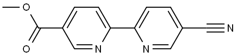 5-Methoxycarbonyl-5'-cyano-2,2'-bipyridine Struktur