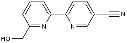 6-Hydroxymethyl-5'-cyano-2,2'-bipyridine Struktur