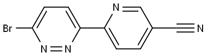 6-Bromo-3-(5'-cyano-2'-pyridyl)pyridazine Struktur