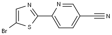 5-Bromo-2-(5'-cyano-2'-pyridyl)thiazole Struktur