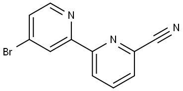 4-Bromo-6'-cyano-2,2'-bipyridine Struktur