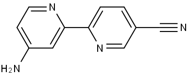 4-Amino-5'-cyano-2,2'-bipyridine Struktur
