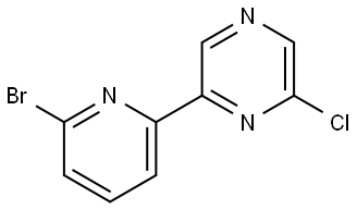 6-Chloro-2-(6'-bromo-2'-pyridyl)pyrazine Struktur