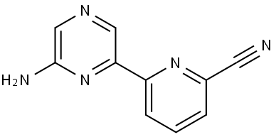 6-Amino-2-(6'-cyano-2'-pyridyl)pyrazine Struktur
