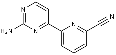 2-Amino-4-(6'-cyano-2'-pyridyl)pyrimidine Struktur