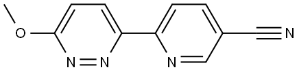 6-Methoxy-3-(5'-cyano-2'-pyridyl)pyridazine Struktur