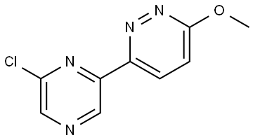 6-Methoxy-3-(6'-chloro-2'-pyrazinyl)pyridazine Struktur