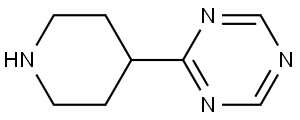 2-(piperidin-4-yl)-1,3,5-triazine Structure