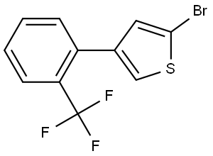 2-Bromo-4-(2-trifluoromethylphenyl)thiophene Struktur