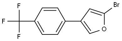 2-Bromo-4-(4-trifluoromethylphenyl)furan Struktur