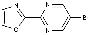 2-(5-bromopyrimidin-2-yl)oxazole Struktur