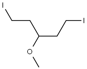 1,5-Diiodo-3-methoxypentane Structure