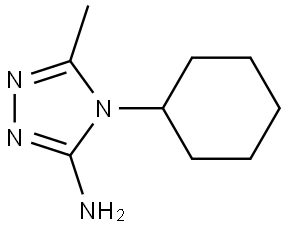 4-cyclohexyl-5-methyl-4H-1,2,4-triazol-3-amine Struktur