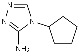 4-cyclopentyl-4H-1,2,4-triazol-3-amine Struktur